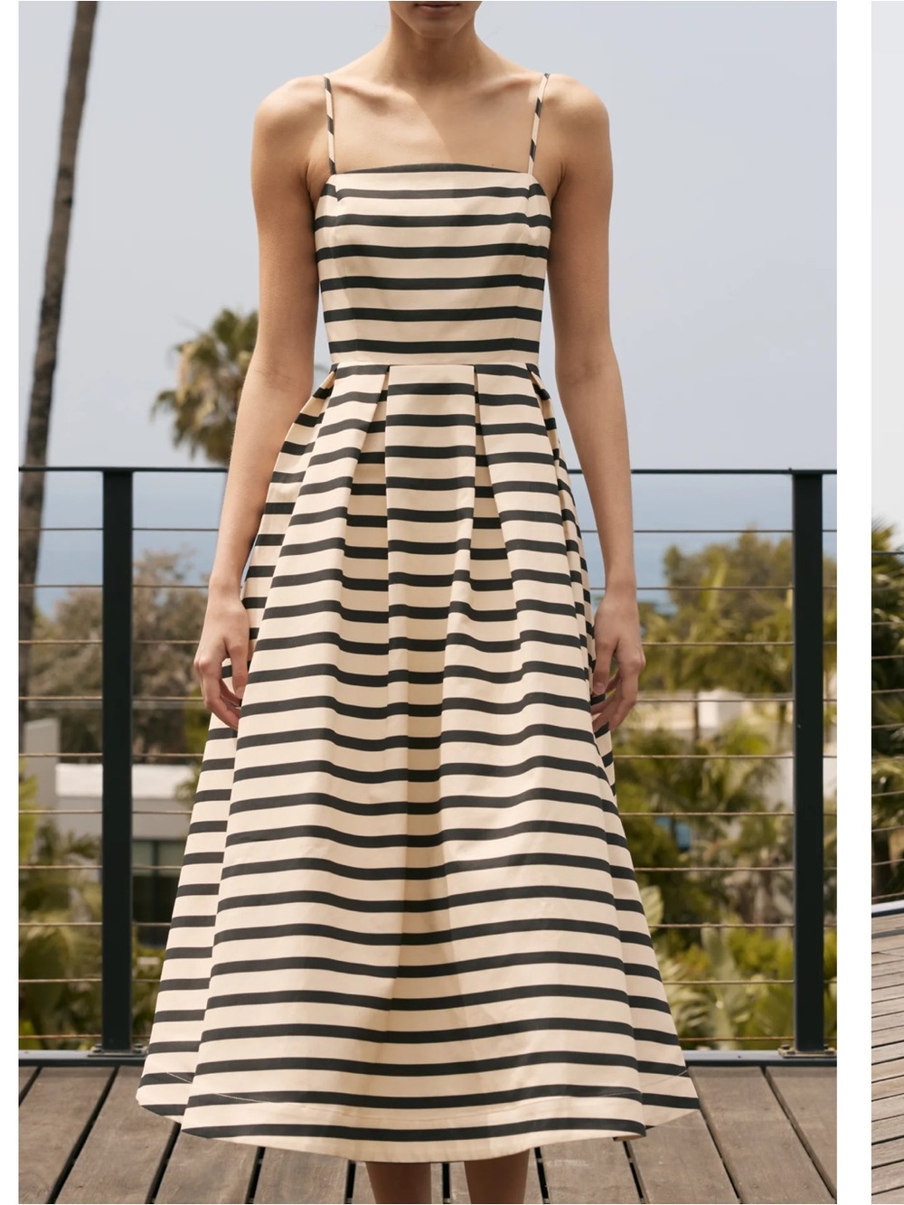 English Factory Striped Midi Dress // Size Small NWT - Picture 6 of 7